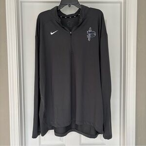 Nike Gray Dri-FIT Quarter Zip Pace Academy Pullover